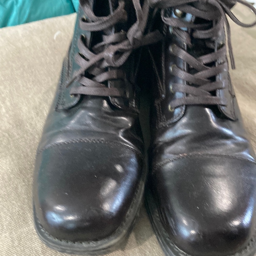 Alfani side Zip, Lace front Boots size 10.5